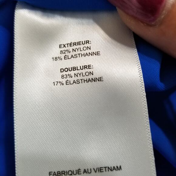 Unbranded Tankini Women's Royal Blue One Piece Pull On Size 8 - Picture 9 of 10